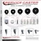 Service Caster 35 Inch Phenolic Wheel Swivel 58 Inch Threaded Stem Caster with Brake SCC SCC-TS20S3514-PHS-PLB-58212 - alternate 2